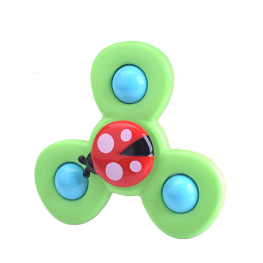 3pcs Boys/Girls/Babies spinning Toys with Suction Cups - baby bath toys, sensory toys for babies, spinners, rotating infant toys, baby spinning tops, toddler travel activities, baby fidget toy, suction cup toys for babies, baby plane travel essentials