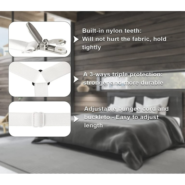6 Way Sheet Holders Keep Sheets Firm and Tight