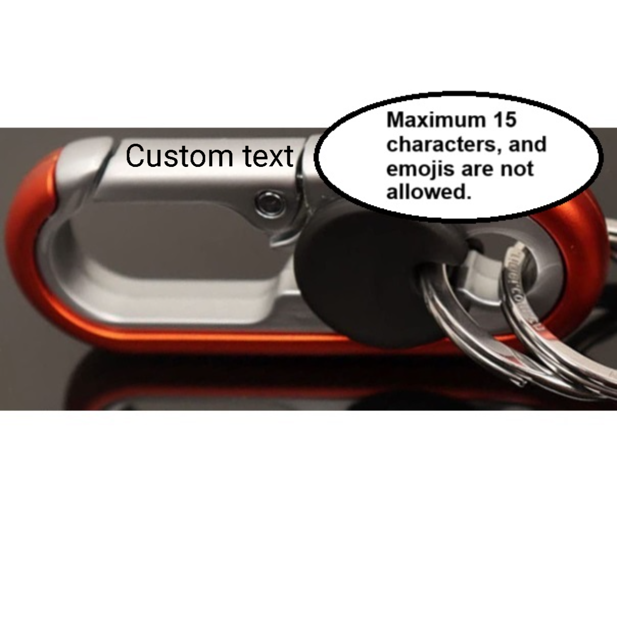 Carabiner Heavy Duty Double Ring KeyChain with Bottle Opener - locking key ring, key fob holder, keychain carabiner, car key chain for backpacks, clip for keys, keychains for car keys