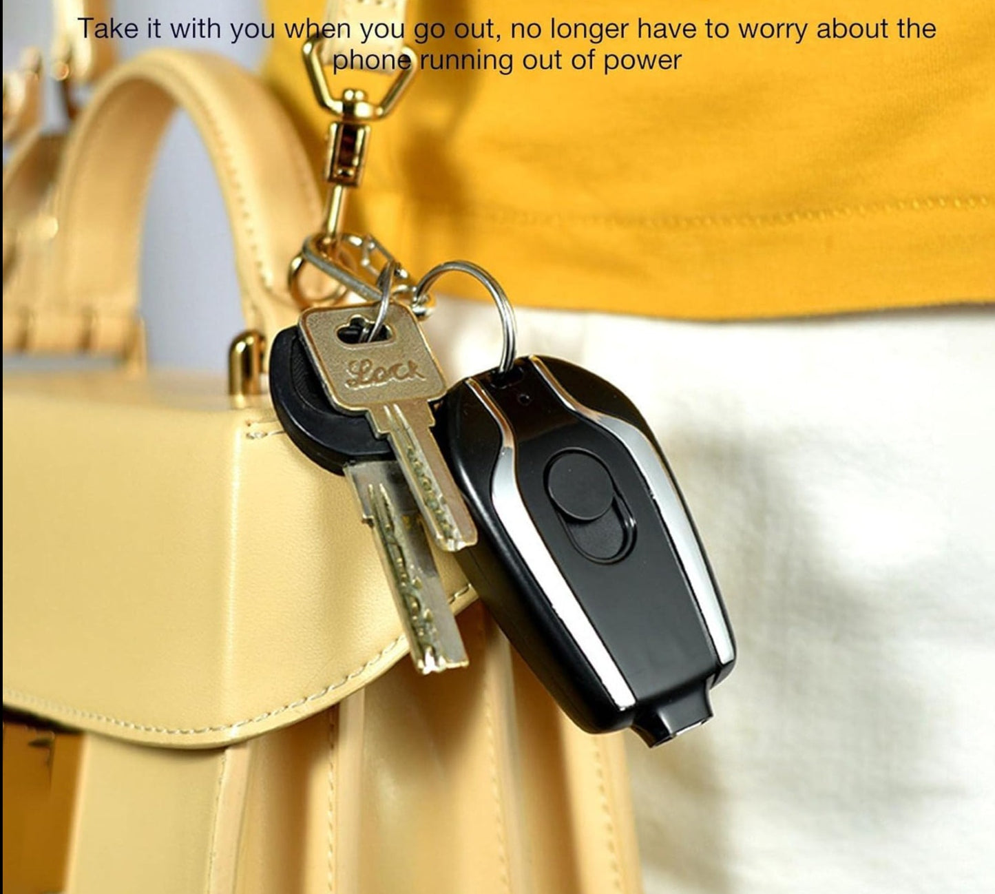 Mini Keychain Portable Charger/iPhone Power Bank - emergency backup charger, small size iphone charger, lightweight iphone charger, iphone battery pack, mini portable charger for iphone, portable charger fast charging, portable cell phone charger