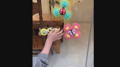 3pcs Boys/Girls/Babies Spinning Toys with Suction Cups