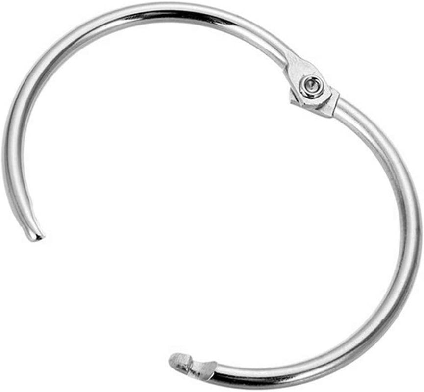 1.5"(38mm) Snap Closure Loose Leaf Binder Rings/Paper Rings/Book Rings Coolliant 1.5"(38mm) Snap Closure Loose Leaf Binder Rings/Paper Rings/Book Rings Coolliant