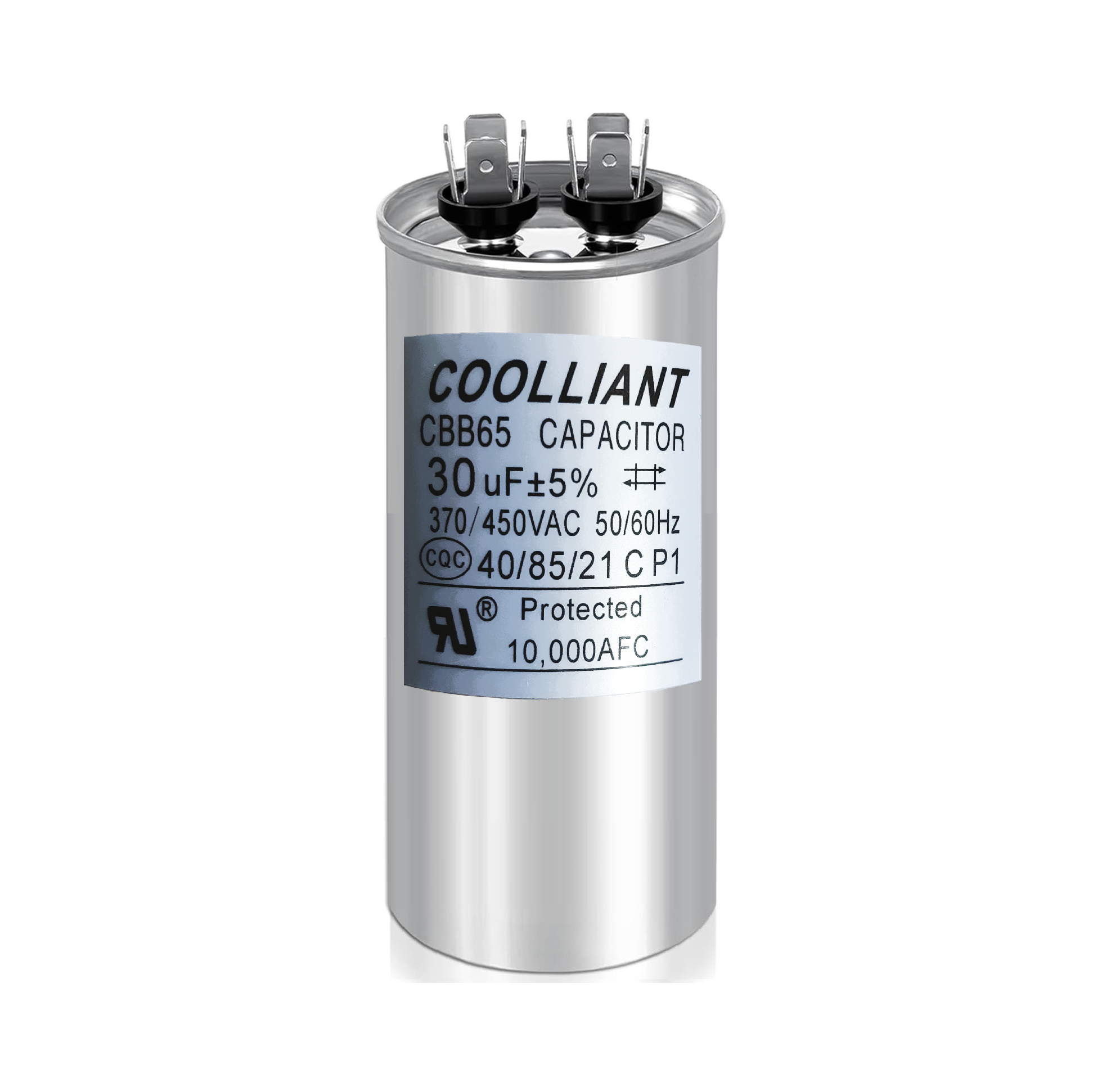 Round HVAC 30(uF/MFD) Motor Run/Start AC Capacitors - 370/440VAC/450VA ...