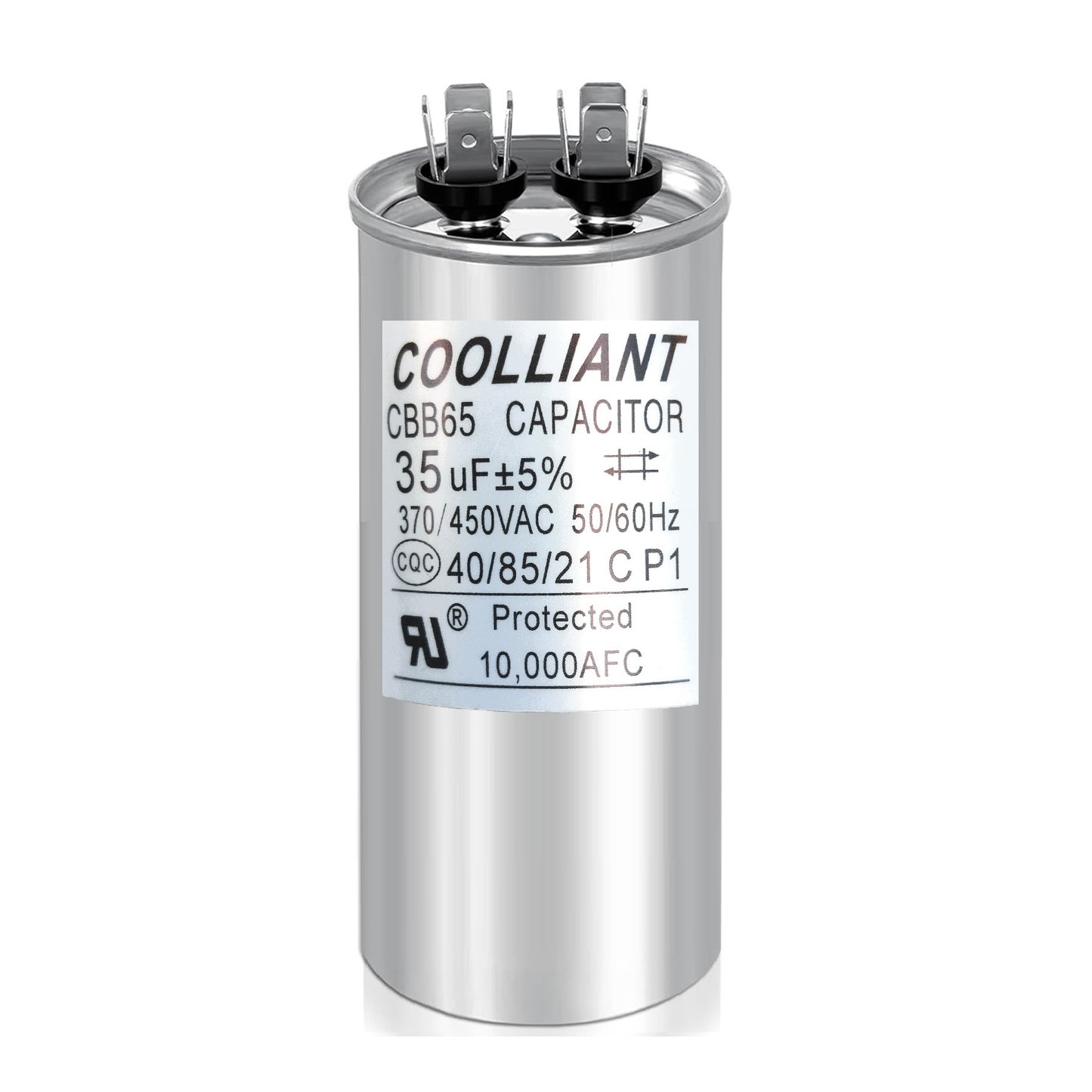 uF/MFD Round HVAC Motor Run/Start AC Capacitors - 370/440VAC/450VAC Air Conditioner Unit Capacitor(CBB65) for A/C Condenser and Compressor