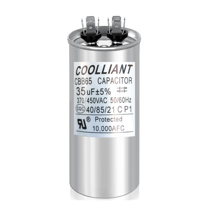 uF/MFD Round HVAC Motor Run/Start AC Capacitors - 370/440VAC/450VAC Air Conditioner Unit Capacitor(CBB65) for A/C Condenser and Compressor