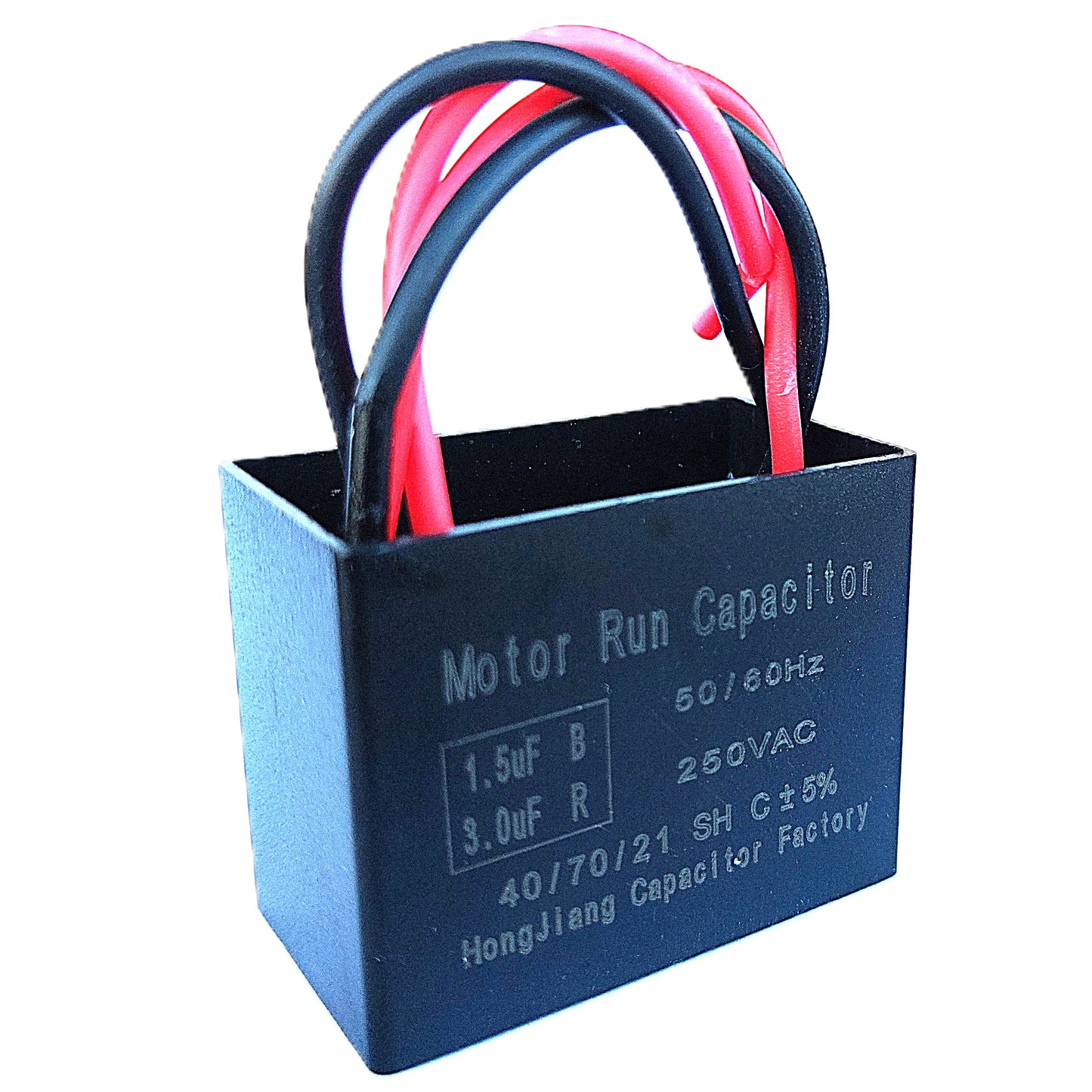 1.5uF+3uF (3 or 4 Wires Compatible) 250VAC Run/Start Motor and Ceiling Fan Capacitor(CBB61) Compatible with Electrical Power Relay Connecting Capacitor