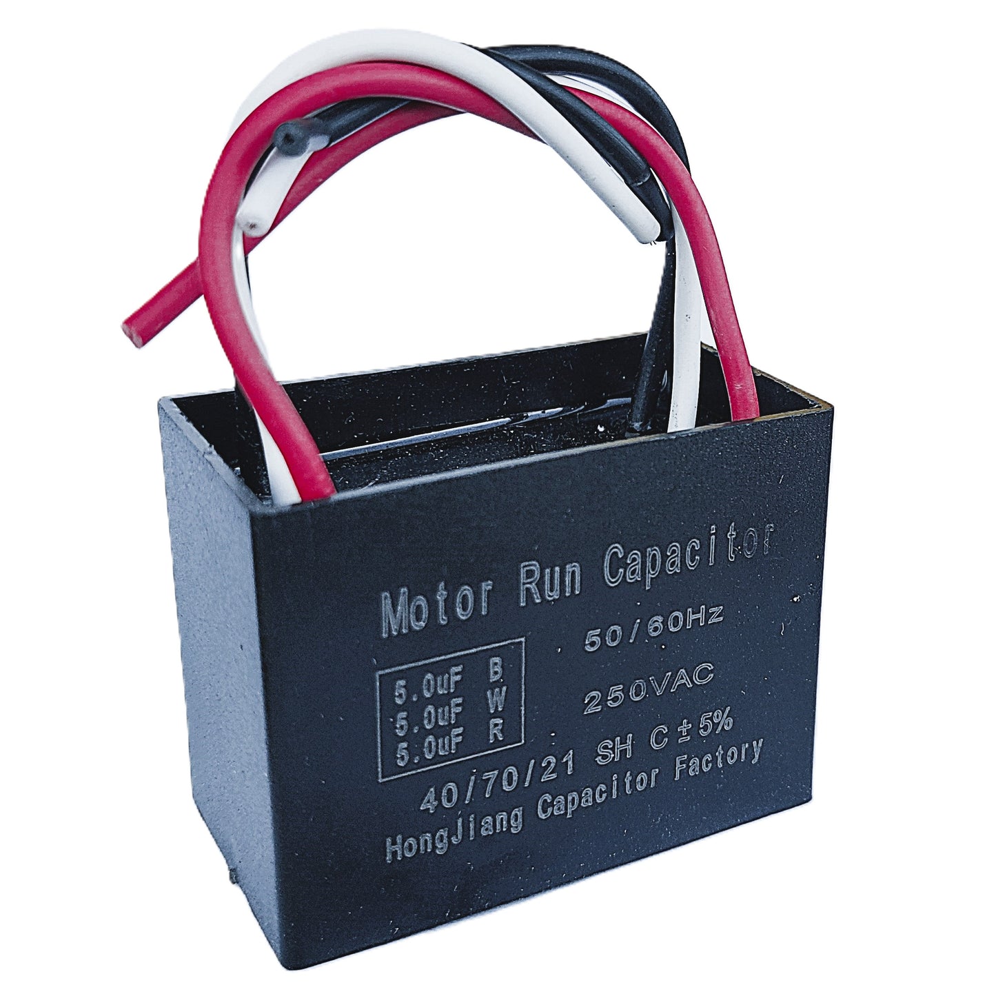5uF+5uF+5uF (4, 5, or 6 Wires Compatible) 250VAC Motor and Fan Capacitor(CBB61) Replacement for New TECH, Ceiling Fan, Range Hood, Water Pump, Washing Machine, and Generator