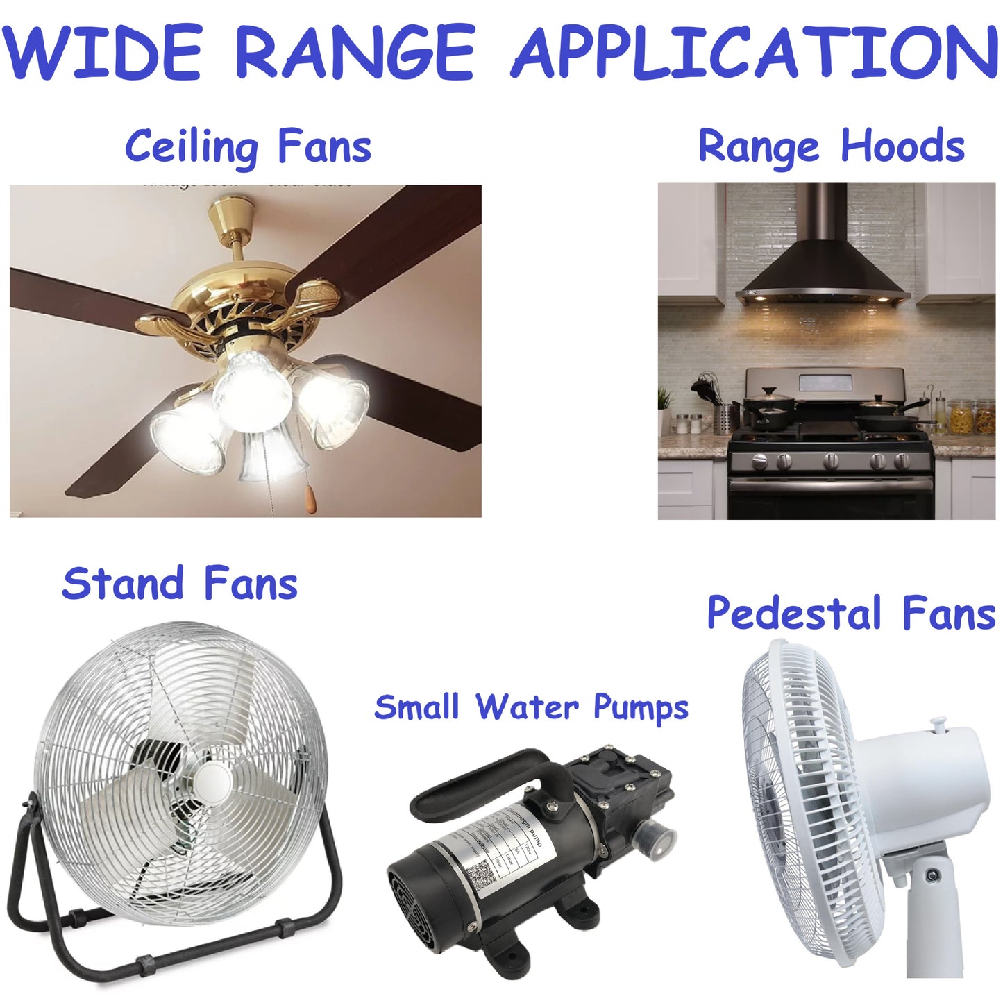 1.5uF+3uF (3 or 4 Wires Compatible) 250VAC Run/Start Motor and Ceiling Fan Capacitor(CBB61) Compatible with Electrical Power Relay Connecting Capacitor