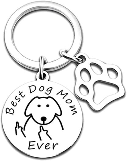 Best Dog Mom Ever Key Chain - pet keychain, dog key chain, dog lover gifts, pet owner keychain, pet mothers day gift, pet mom key chain, dog mom gifts for women, dog people gifts, dog mom mothers day gifts, cute gifts for dog lovers, dog person gifts