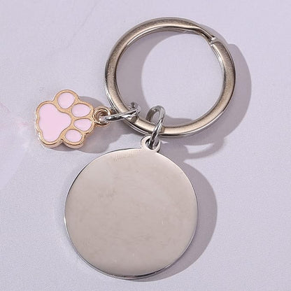 Funny Best Cat Mom Ever Keychain With Cute Paw & Keyring - funny cat key chain, cat mom gifts, funny cat key ring, kitty cat keychain, cat cute paw keyring, cat lover stocking stuffers, safety cat keychain, sushi cat keychain, wild cat personal keychain